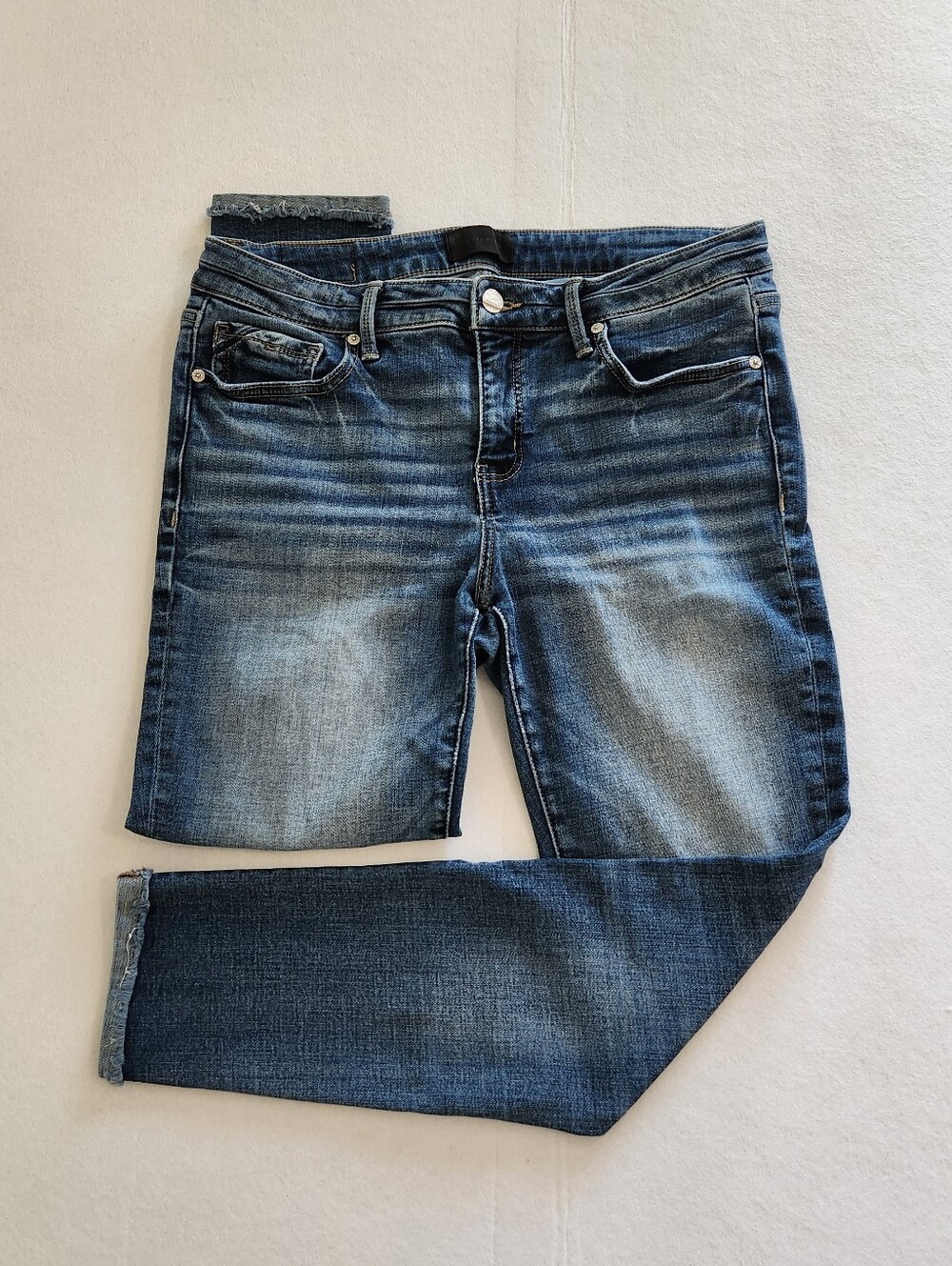 Buckle Black Women's Dark Blue Cropped Ankle Skinny Jeans Size 30